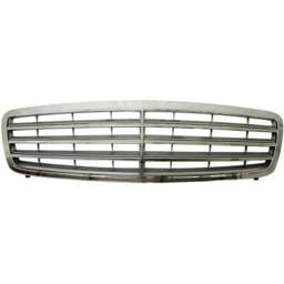 New Chrome Shell Grille Assembly Compatible With Mercedes Benz C240 4Matic 6 Cyl 2.6L C350 Sport 6