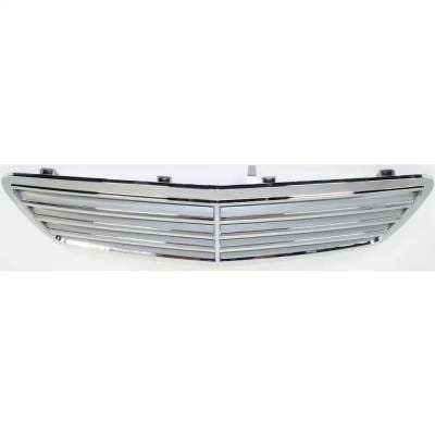 New Chrome Shell Grille Assembly Compatible With Mercedes Benz C350 Sport 6 Cyl 3.5L C230 Kompressor thumbnail 11