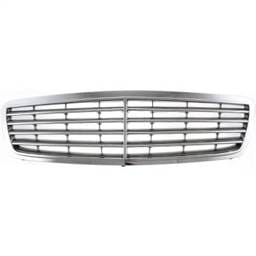 New Chrome Shell Grille Assembly Compatible With Mercedes Benz C240 4Matic 6 Cyl 2.6L C32 Amg Base 6
