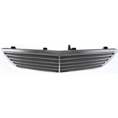 New Chrome Shell Grille Assembly Compatible With Mercedes Benz C240 4Matic 6 Cyl 2.6L C32 Amg Base 6 thumbnail 9