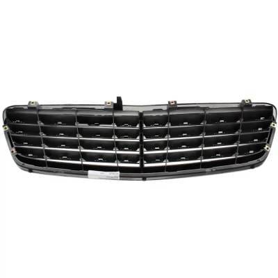 New Chrome Shell Grille Assembly Compatible With Mercedes Benz C32 Amg Base 6 Cyl 3.2L C240 4Matic 6 thumbnail 7