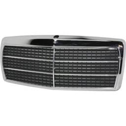 New Chrome Shell Grille Assembly Compatible With Mercedes Benz 190E 2.3 4 Cyl 2.3L 190D 2.2 4 Cyl