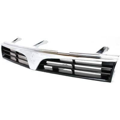 New Chrome Shell Grille Assembly Compatible With Mitsubishi Mirage Es 4 Cyl 1.8L Mirage De 4 Cyl thumbnail 3
