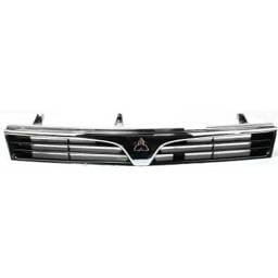 New Chrome Shell Grille Assembly Compatible With Mitsubishi Mirage De 4 Cyl 1.8L Mirage Ls 4 Cyl
