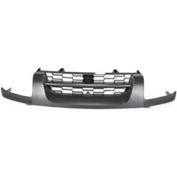 Gray Grille Assembly Compatible With Nissan Xterra Se 6 Cyl 3.3L 2002-2004 Ni1200198 623107Z800