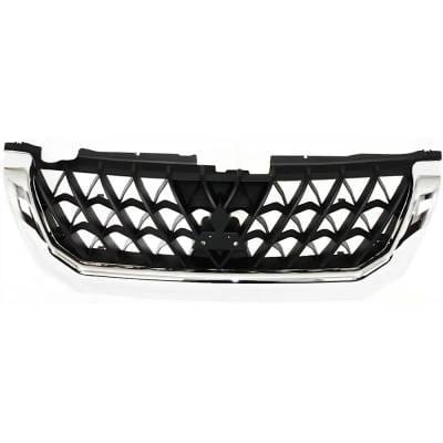 New Chrome Shell Grille Assembly Compatible With Mitsubishi Montero Sport Es 6 Cyl 3.0L Montero