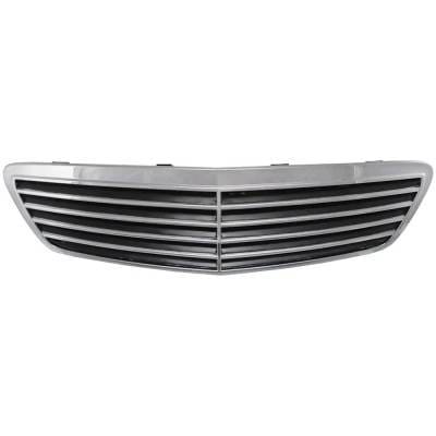 New Chrome Shell Grille Assembly Compatible With Mercedes Benz S55 Amg Base 8 Cyl 5.5L S600 Base 12