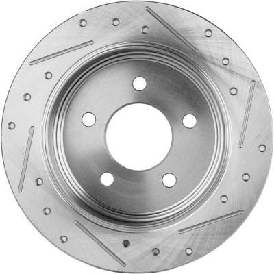 New Cross-Drilled Brake Disc Compatible With Ford Mercury Explorer Eddie Bauer 8 Cyl 5.0L Ranger Xlt thumbnail 7