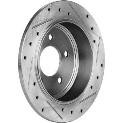 New Cross-Drilled Brake Disc Compatible With Ford Mercury Explorer Eddie Bauer 8 Cyl 5.0L Ranger Xlt thumbnail 9