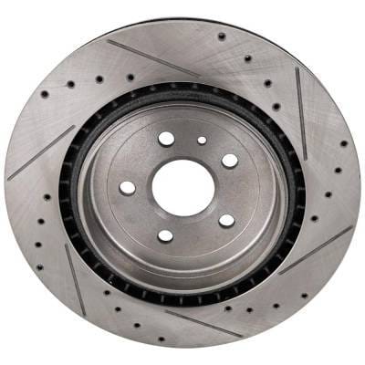New Cross-Drilled Brake Disc Compatible With Cadillac Chevrolet Camaro Zl1 8 Cyl 6.2L Cts V 8 Cyl thumbnail 7
