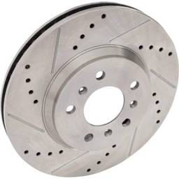 New Cross-Drilled Brake Disc Compatible With Buick Chevrolet Monte Carlo Lt 6 Cyl 3.9L Impala Lt 6