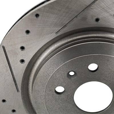 New Cross-Drilled Brake Disc Compatible With Cadillac Chevrolet Camaro Zl1 8 Cyl 6.2L Cts V 8 Cyl thumbnail 5