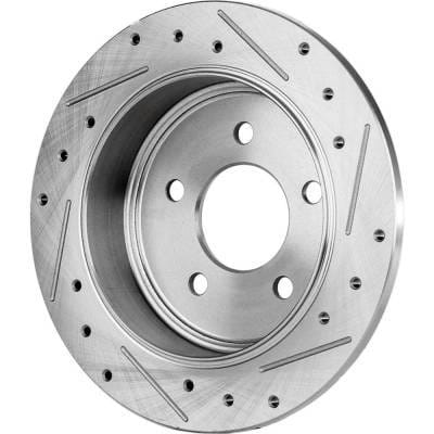 New Cross-Drilled Brake Disc Compatible With Ford Mercury Ranger Splash 6 Cyl 4.0L Ranger Xlt 6 Cyl thumbnail 5
