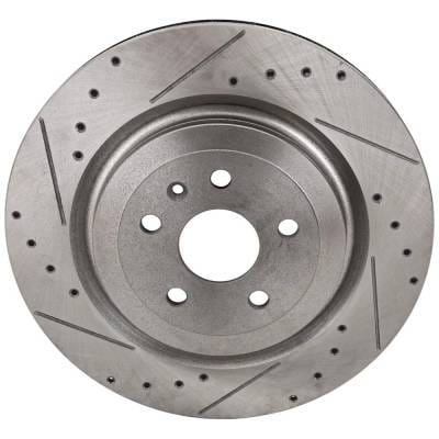 New Cross-Drilled Brake Disc Compatible With Cadillac Chevrolet Camaro Ss 8 Cyl 6.2L Camaro Zl1 8