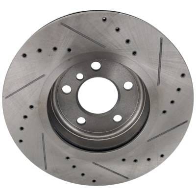 New Cross-Drilled Brake Disc Compatible With Bmw X3 3.0I 6 Cyl 3.0L X3 Xdrive30i 6 Cyl 3.0L X3 3.0Si thumbnail 7