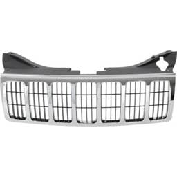 New Chrome Grille Assembly Compatible With Jeep Grand Cherokee Srt8 8 Cyl 6.1L Grand Cherokee 65Th