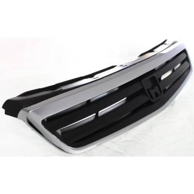 New Chrome Shell Grille Assembly Compatible With Honda Civic Lx 4 Cyl 1.6L Civic Dx 4 Cyl 1.6L Civic thumbnail 5