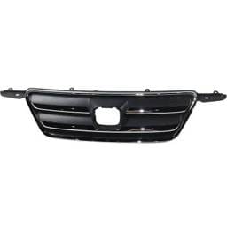 New Chrome/Painted Dark Gray Grille Assembly Compatible With Honda Cr-V Lx 4 Cyl 2.4L Cr-V Ex 4 Cyl