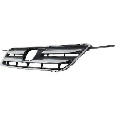 New Chrome/Painted Dark Gray Grille Assembly Compatible With Honda Cr-V Ex 4 Cyl 2.4L Cr-V Se 4 Cyl thumbnail 5