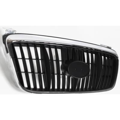 New Chrome Grille Assembly Compatible With Hyundai Elantra Gt 4 Cyl 2.0L Elantra Gls 4 Cyl 2.0L thumbnail 3