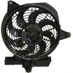 New A/C Condenser Cooling Fan Assembly Compatible With Hyundai Santa Fe Lx 6 Cyl 2.7L Santa Fe Gl 4