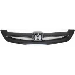 New Black Grille Assembly Compatible With Honda Civic Ex 4 Cyl 1.7L Civic Si 4 Cyl 1.7L Civic Lx 4