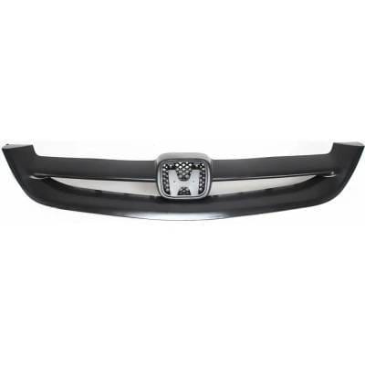 New Black Grille Assembly Compatible With Honda Civic Dx 4 Cyl 1.7L Civic Si 4 Cyl 2.0L Civic Lx 4
