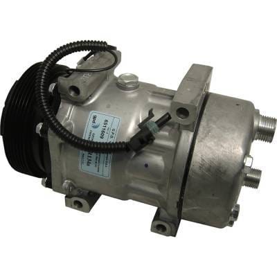 New 6-Groove Pulley A/C Compressor Compatible With Jeep Cherokee Se 4 Cyl 2.5L Cherokee Classic 6