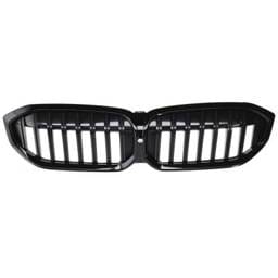 New Bright Black Grille Assembly Compatible With Bmw 330I Base 4 Cyl 2.0L 330I Xdrive Base 4 Cyl