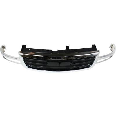 New Chrome/Painted Black Grille Assembly Compatible With Gmc Sierra 1500 Hybrid 8 Cyl 5.3L Sierra thumbnail 9