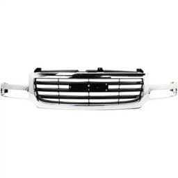 New Chrome/Painted Black Grille Assembly Compatible With Gmc Sierra 1500 Classic Slt 8 Cyl 5.3L