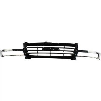 New Chrome/Painted Black Grille Assembly Compatible With Gmc Sierra 1500 Classic Slt 8 Cyl 5.3L thumbnail 7