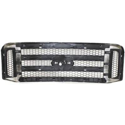 New Chrome Shell Grille Assembly Compatible With Ford F-550 Super Duty Xl 8 Cyl 6.0L F-550 Super thumbnail 7