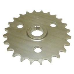 Front Drive Sprocket 24T 520 Chain Steel Compatible With Polaris Big Boss 6X6 250 Big Boss 6X6 300