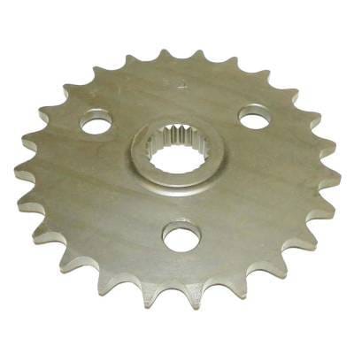 Front Drive Sprocket 24T 520 Chain Steel Compatible With Polaris Big Boss 6X6 250 Big Boss 6X6 300