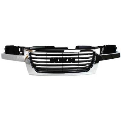 New Chrome/Black Insert Grille Assembly Compatible With Gmc Canyon Wt 4 Cyl 2.9L Canyon Z71 Sl 5 Cyl