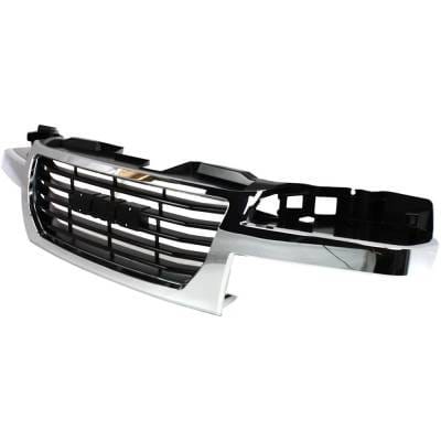 New Chrome/Black Insert Grille Assembly Compatible With Gmc Canyon Wt 4 Cyl 2.9L Canyon Z71 Sl 5 Cyl thumbnail 5