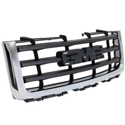 New Chrome Shell Grille Assembly Compatible With Gmc Sierra 1500 Slt 8 Cyl 5.3L Sierra 1500 Sl 8 Cyl thumbnail 5