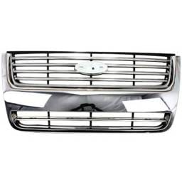 New Chrome/Painted Black Grille Assembly Compatible With Ford Explorer Xlt 8 Cyl 4.6L Explorer