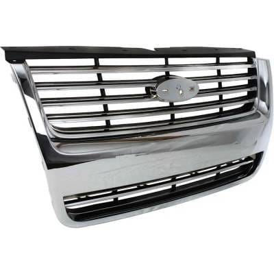 New Chrome/Painted Black Grille Assembly Compatible With Ford Explorer Xlt 8 Cyl 4.6L Explorer thumbnail 5