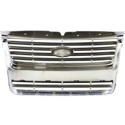 New Chrome/Painted Black Grille Assembly Compatible With Ford Explorer Xlt 8 Cyl 4.6L Explorer thumbnail 7