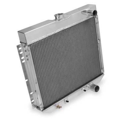 New Polished Aluminum Radiator Compatible With Ford Mercury Fairlane 500Xl 6 Cyl 3.3L Comet Base 8
