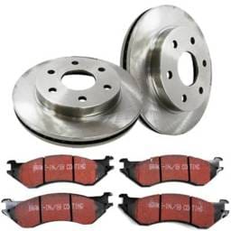 New Aramid Fiber Brake Disc And Pad Kit Compatible With Ford F-150 Heritage Xlt 6 Cyl 4.2L F-250 Xlt