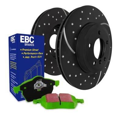New Dimpled And Slotted Brake Disc And Pad Kit Compatible With Bmw X5 Sdrive35i 6 Cyl 3.0L X5 thumbnail 3