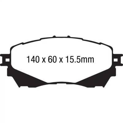 New Front Brake Disc And Pad Kit Compatible With Mazda Cx-9 Gt 4 Cyl 2.5L Cx-9 Carbon Edition 4 Cyl thumbnail 3