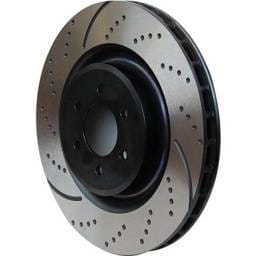 New Dimpled Brake Disc Compatible With Audi Porsche Volkswagen Touareg Wolfsburg Edition 6 Cyl 3.6L