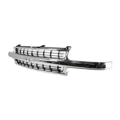New Cross Bar Grille Assembly Compatible With Chevrolet Tahoe Limited 8 Cyl 5.7L Suburban 2500 Base thumbnail 3