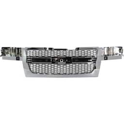 New Grille Assembly Compatible With Chevrolet Colorado Wt 4 Cyl 2.8L Colorado Z71 Ls 5 Cyl 3.5L