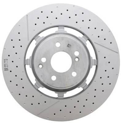 New Brake Disc Compatible With Mercedes Benz E63 Amg S 4Matic+ 8 Cyl 4.0L Amg Gt 63 S Base 8 Cyl thumbnail 3