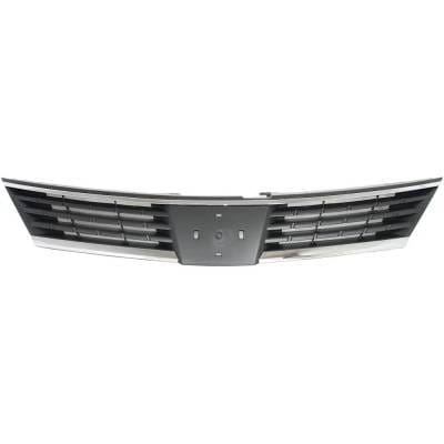 Grille Assembly Compatible With Nissan Versa Sl 4 Cyl 1.8L Versa S 4 Cyl 1.8L 2007-2009 By Ni1200224